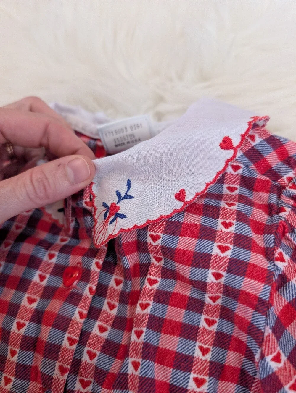 Vintage 90s 1990s Oshkosh B'Gosh Embroidered Button Down Long Sleeve Floral 3T